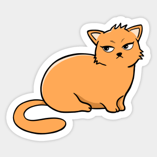 Orange Cat Sticker